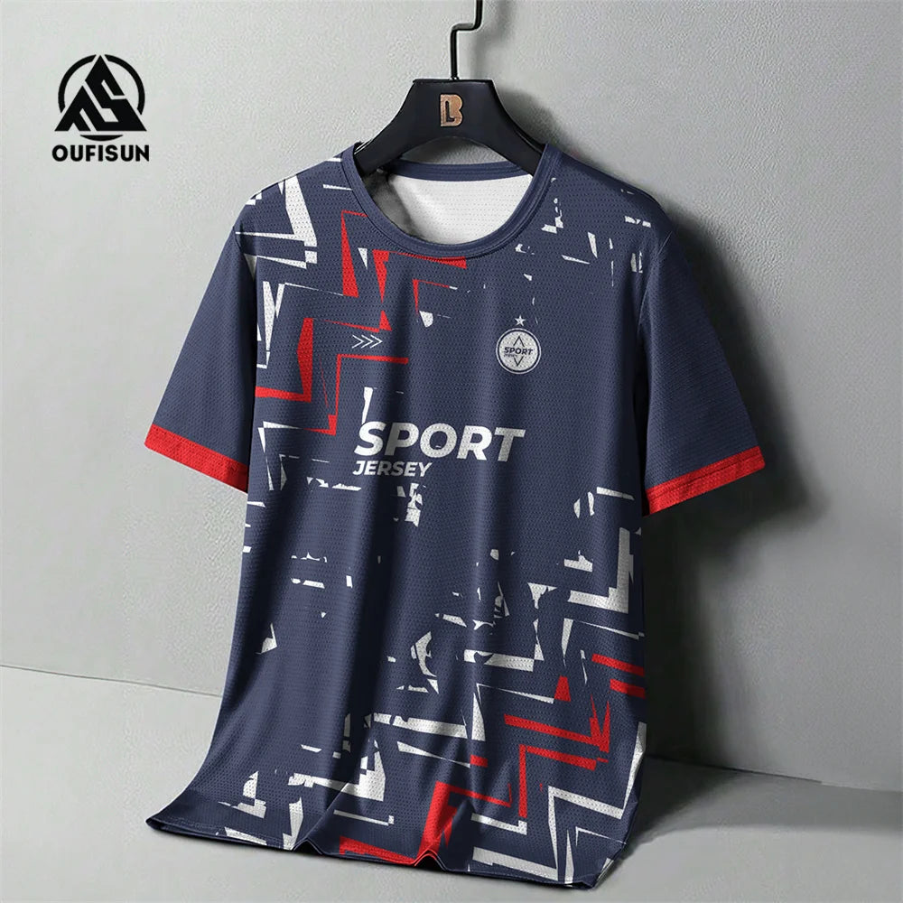 Summer T-Shirt For Mens Badminton T-Shirt Brand Men's Tops Breathable T-Shirt Clothing Shirt Running Clothing Badminton Shirt