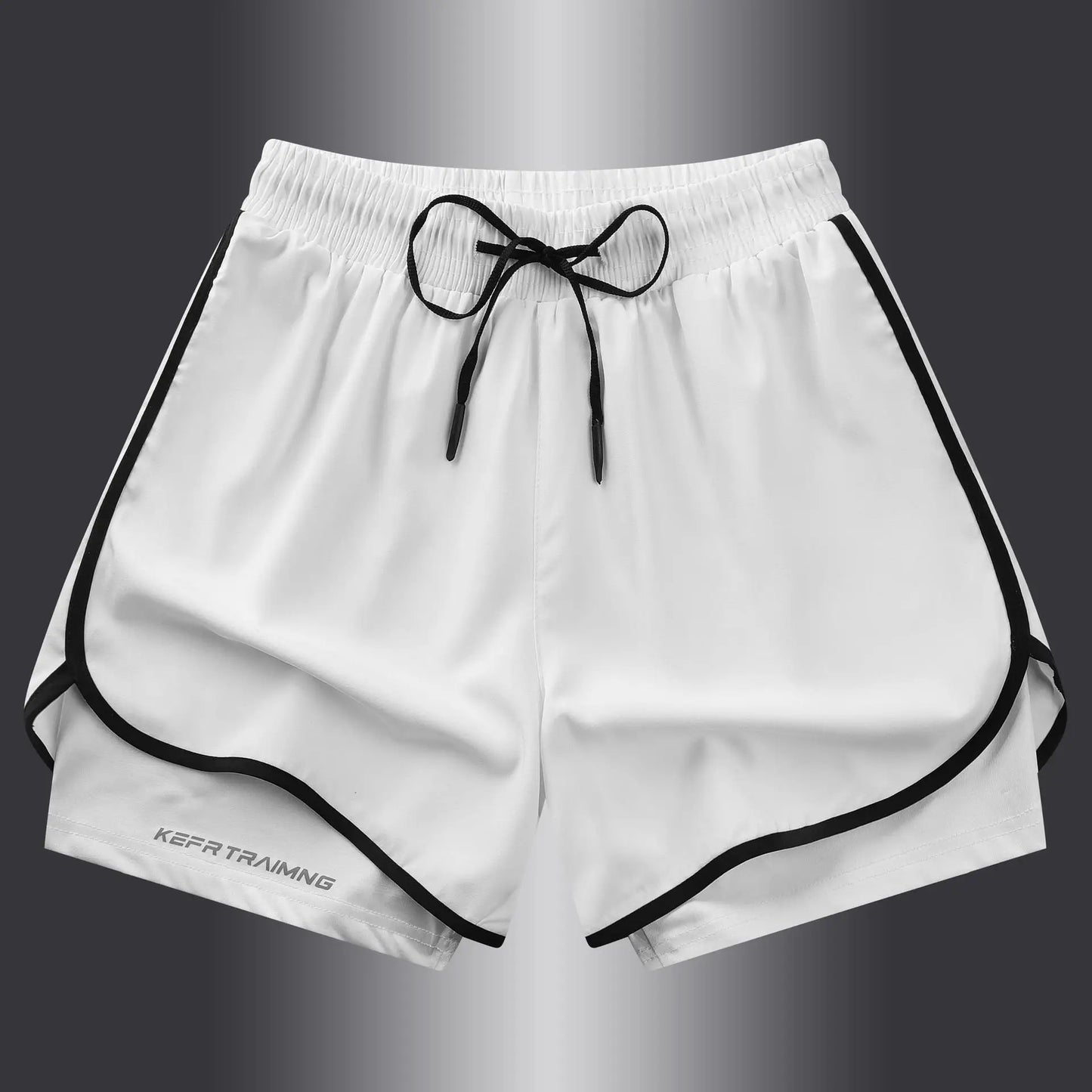 Men's Summer Hot-selling Anti-exposure Double-layer Sports Casual Shorts Running Fitness Three-quarter Pants