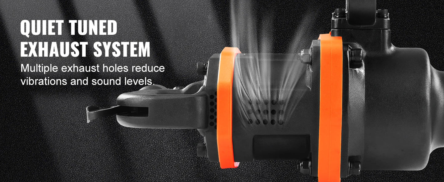 VEVOR 1 Inch Air Impact Wrench High Reverse Torque Outpu Pneumatic Impact Gun for Heavy Duty Repairs and Maintenance Car Tire