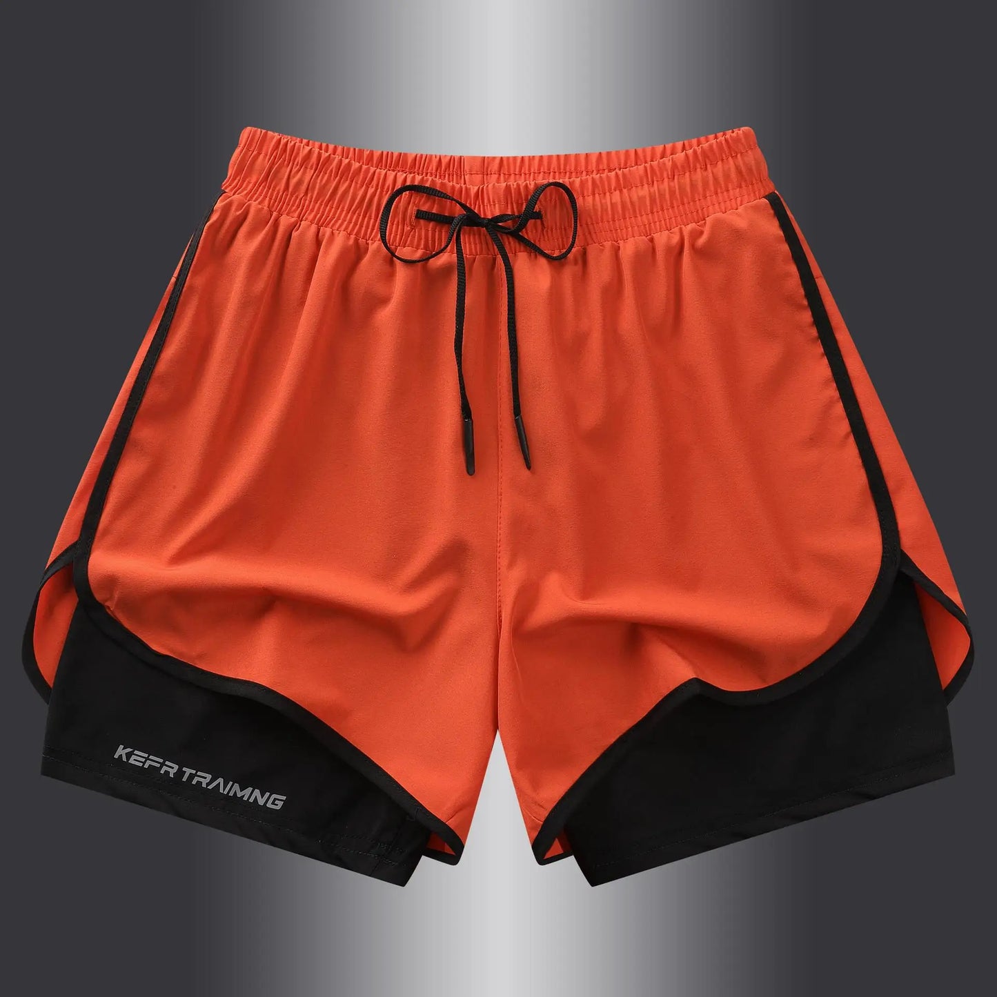 Men's Summer Hot-selling Anti-exposure Double-layer Sports Casual Shorts Running Fitness Three-quarter Pants