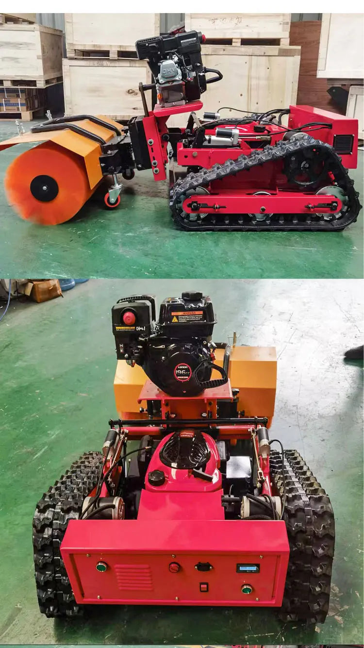 Lawn Mower Snow Plow Remote Controlled Snow Remover Robot Snow Sweeper