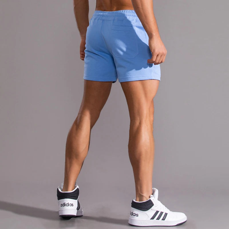 Summer Men Gym Sport Shorts Cotton Running Shorts Male Quick Dry Training Fitness Shorts Crossfit Basketball Shorts Gym Clothing