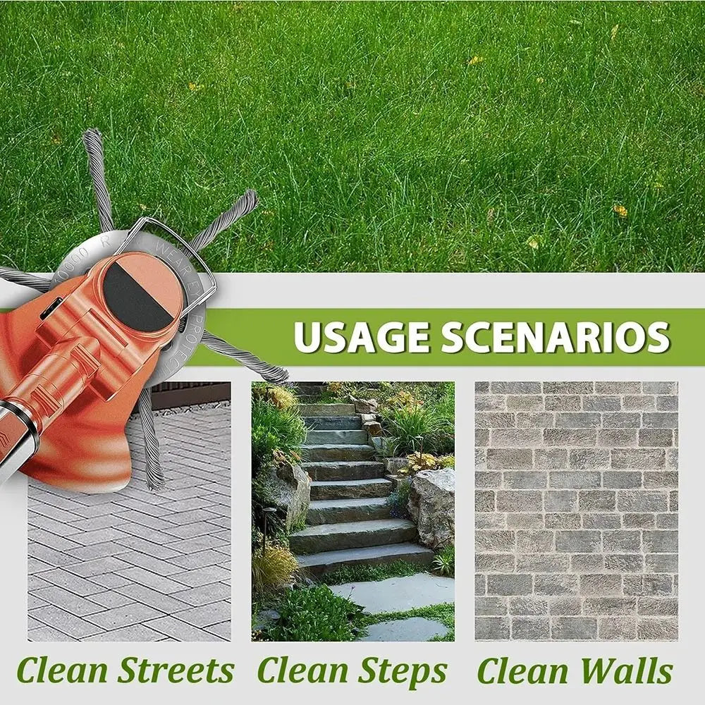 1Pcs 6 inch Universal Weed Brush Head Steel Wire Wheel Grass Trimmer Head Removal Moss Rust Lawn Mower Grass Brush Disc Weed