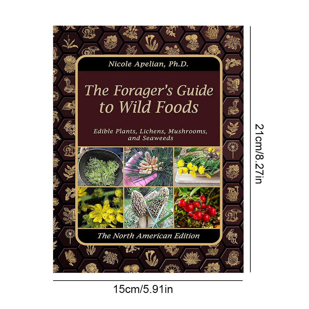 1-2PCS The Foragers Guide to Wild Foods Herbal Remedies Identify Wild Food Outdoor Survival Skills Color Inner Pages Books