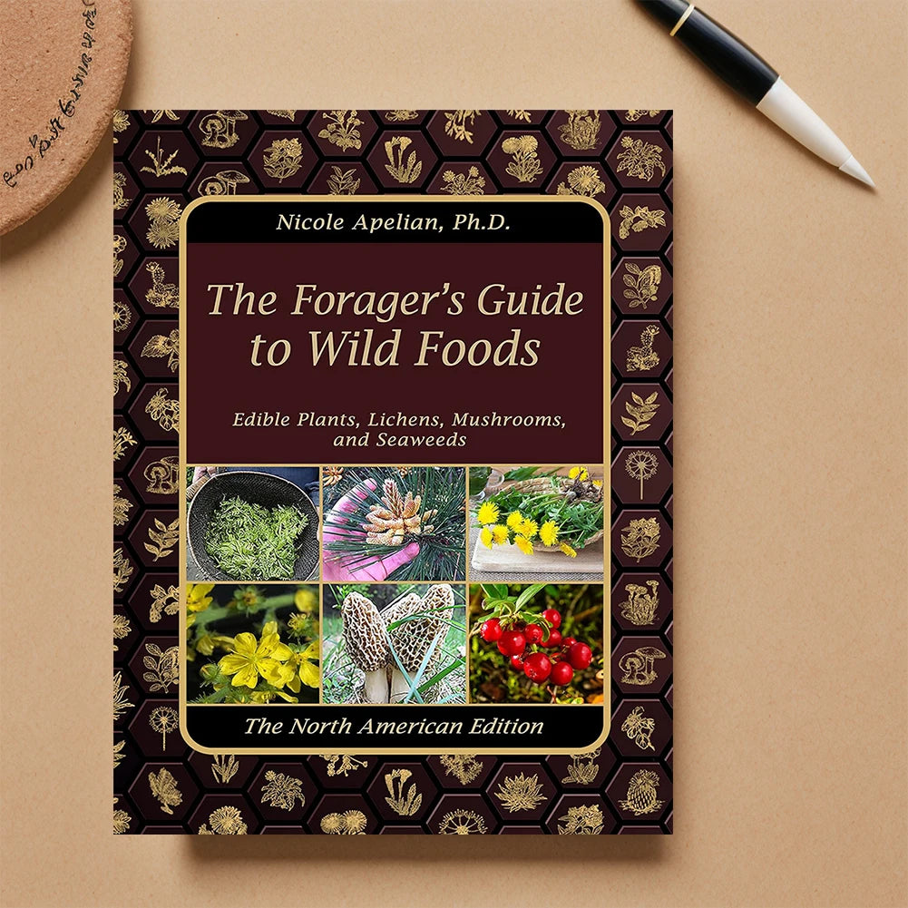 1-2PCS The Foragers Guide to Wild Foods Herbal Remedies Identify Wild Food Outdoor Survival Skills Color Inner Pages Books
