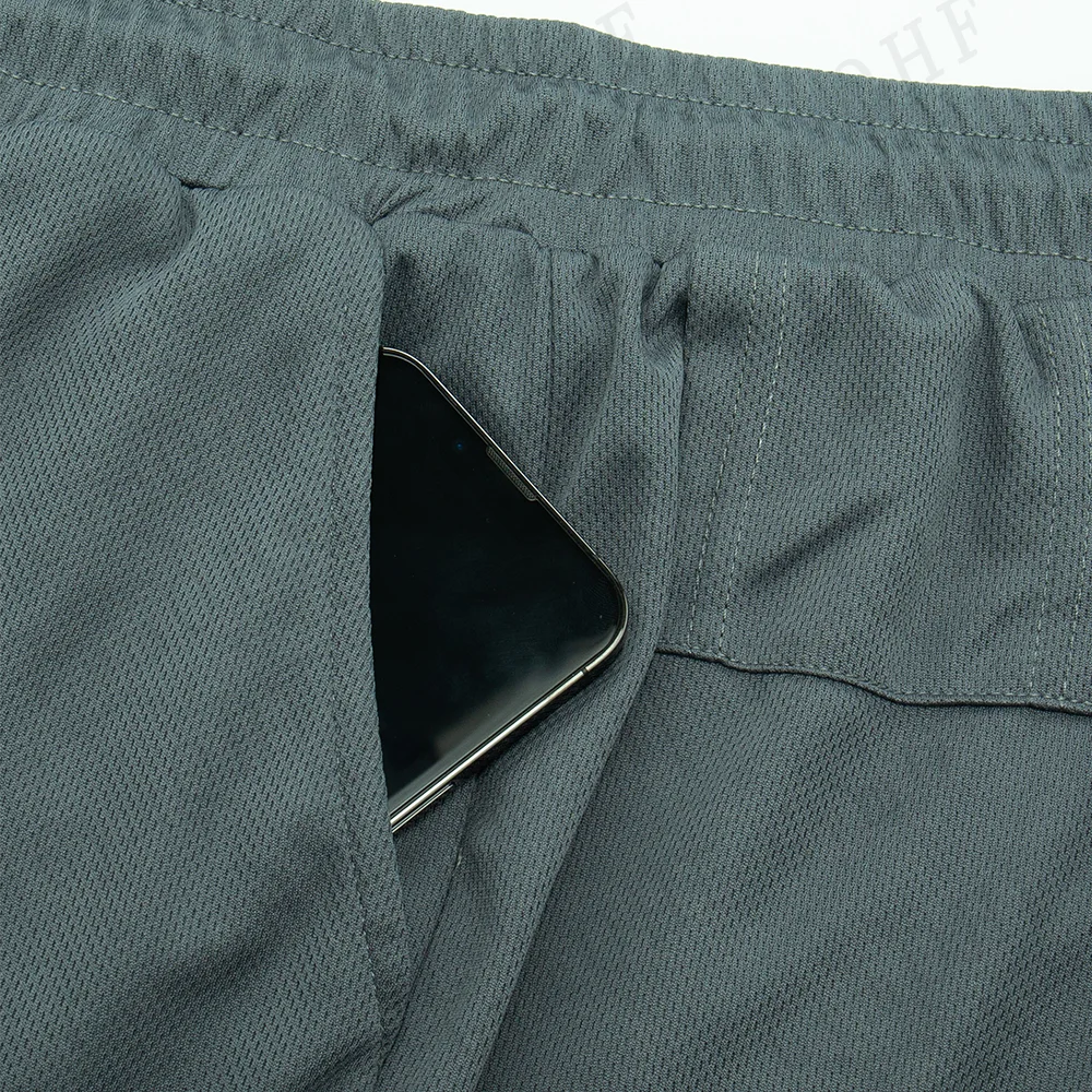 Goku Men Running Shorts 2 In 1 Double-Deck Sport Shorts Sportswear Gym Fitness Short Pant Training Jogging Bottom Men's Clothing