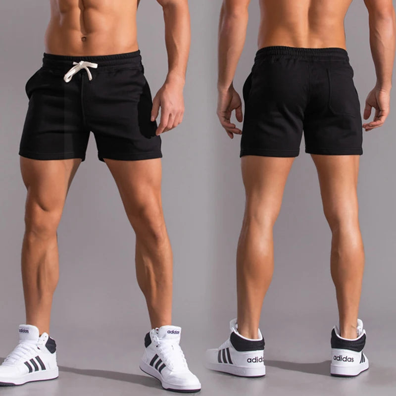 Summer Men Gym Sport Shorts Cotton Running Shorts Male Quick Dry Training Fitness Shorts Crossfit Basketball Shorts Gym Clothing
