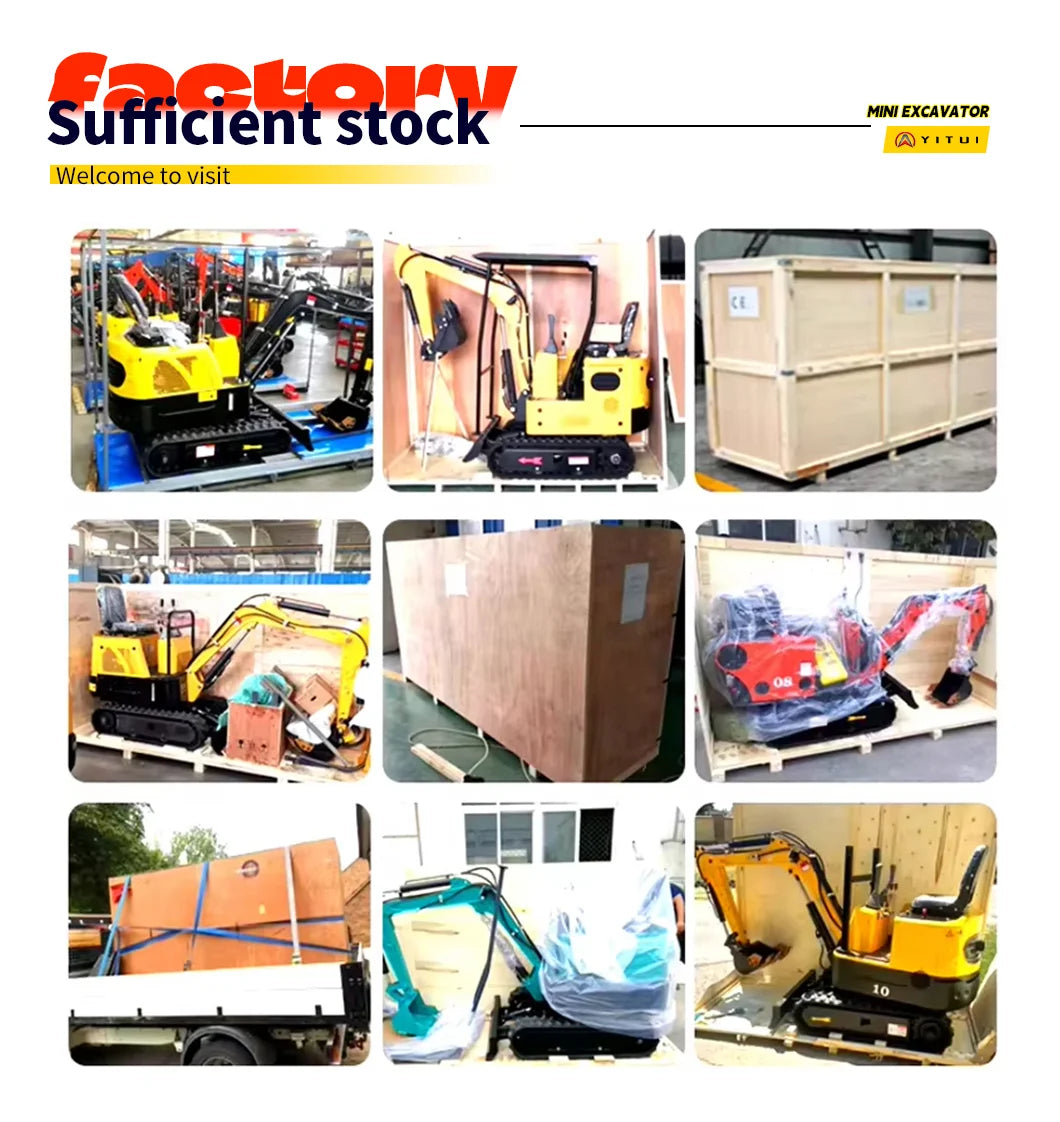 Factory Direct Sales 1.2 Ton Mini Crawler Excavator EPA EURO5 Engine Hydraulic Excavator Agricultural Excavator Customized Sale