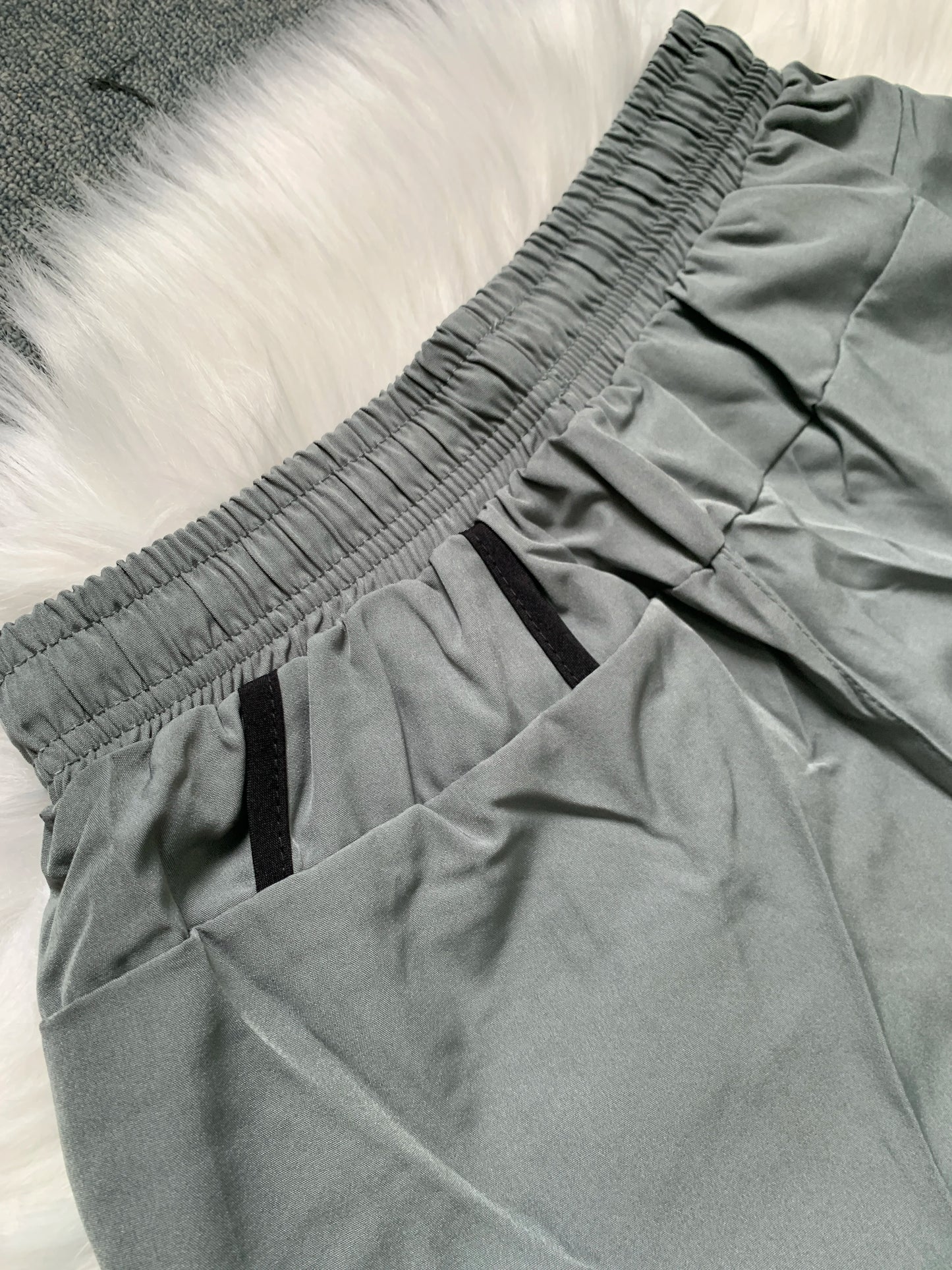 Men's Summer Hot-selling Anti-exposure Double-layer Sports Casual Shorts Running Fitness Three-quarter Pants