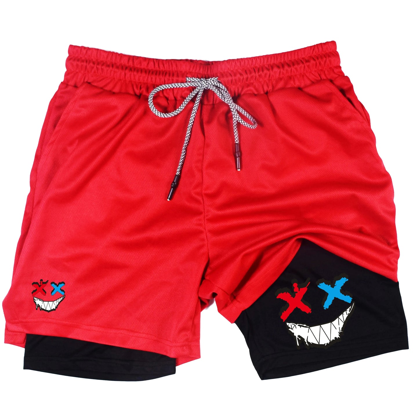 Men Running Shorts 2 In 1 Double-deck Sport Shorts Sportswear Gym Fitness Short Pants Training Jogging Bottom Men's Clothing