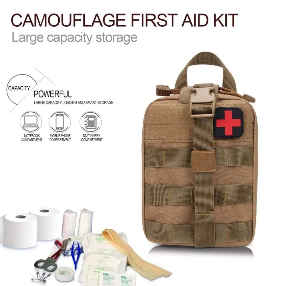Tactical Bag Survival Pouch Outdoor Medical Box Large Size SOS Bag Tactical First Aid Bag Medical Kit Bag Molle EMT Emergency