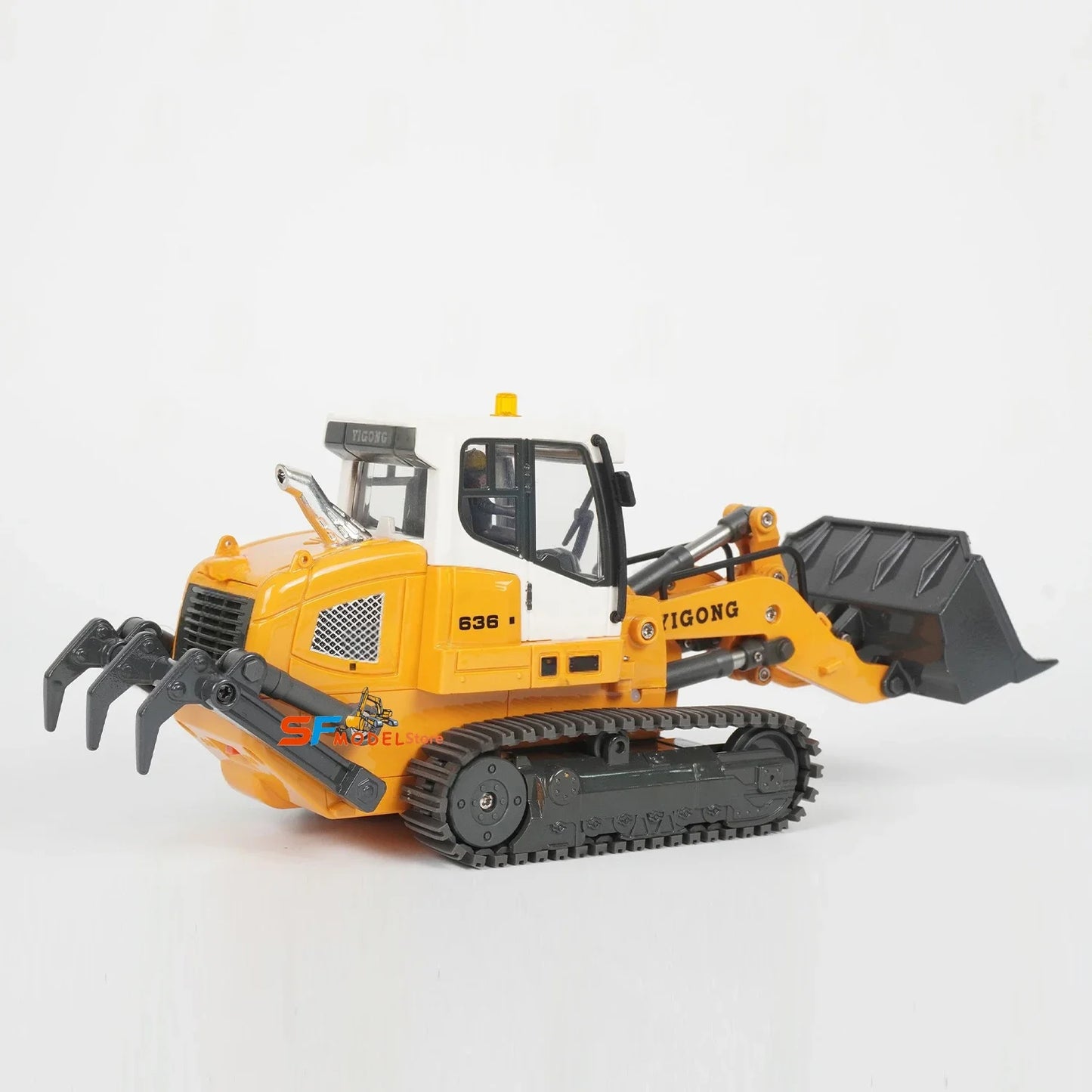 RC Mini Loader 1/50 636 RC Loader Electric Model Simulation Crawler Loader Desktop Remote Control Car Machinery Toys Gift