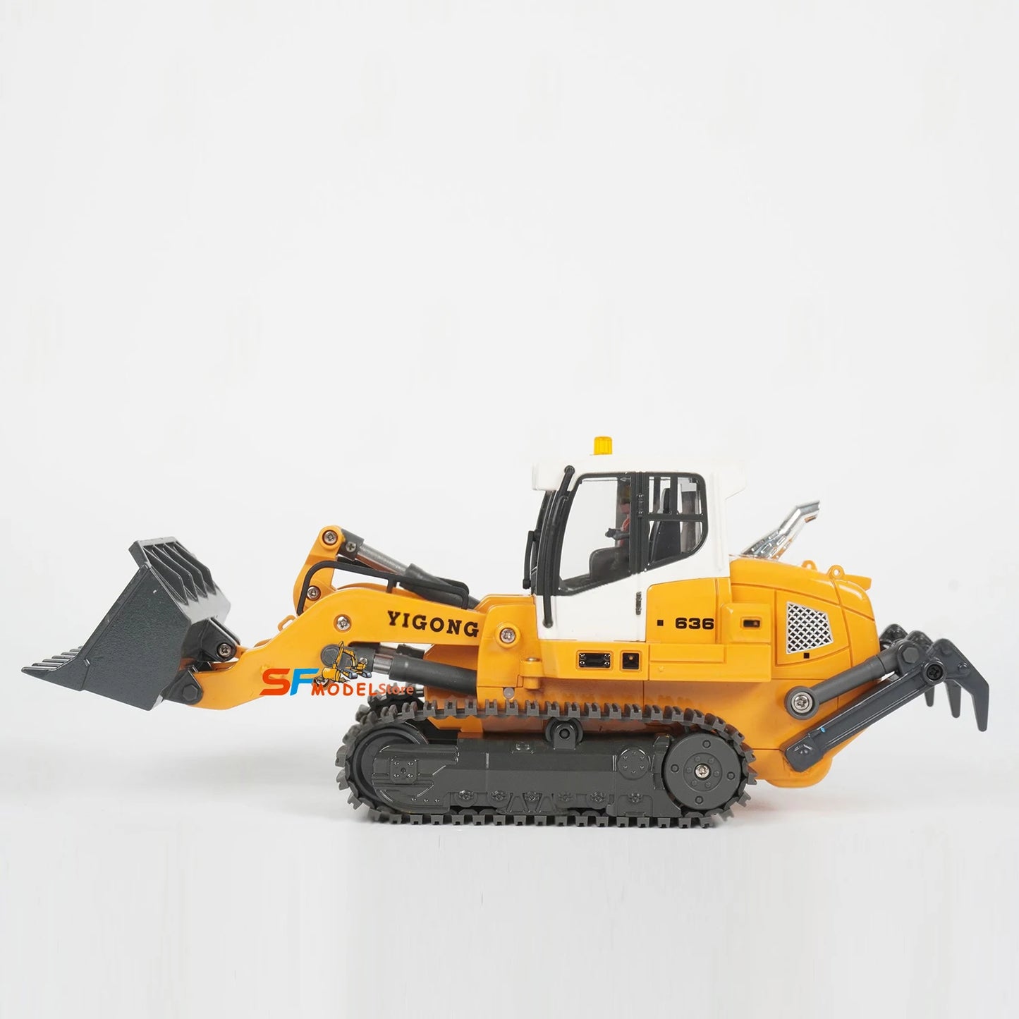 RC Mini Loader 1/50 636 RC Loader Electric Model Simulation Crawler Loader Desktop Remote Control Car Machinery Toys Gift