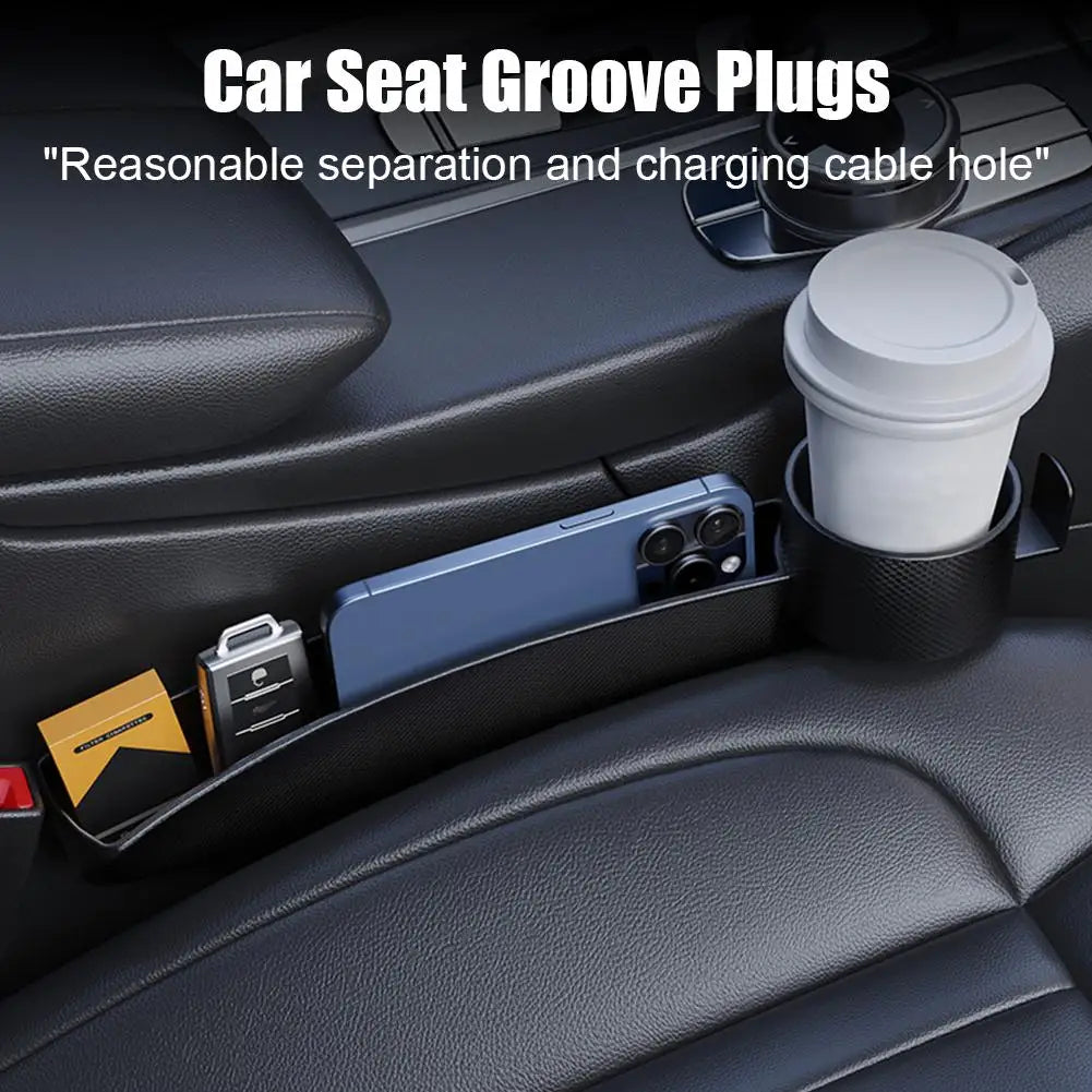 Car Seat Gap Filler 4 in 1 Multifunctional Filling Gap Storage Box Console Organizer Side Seam Plug Strip Car Accessories