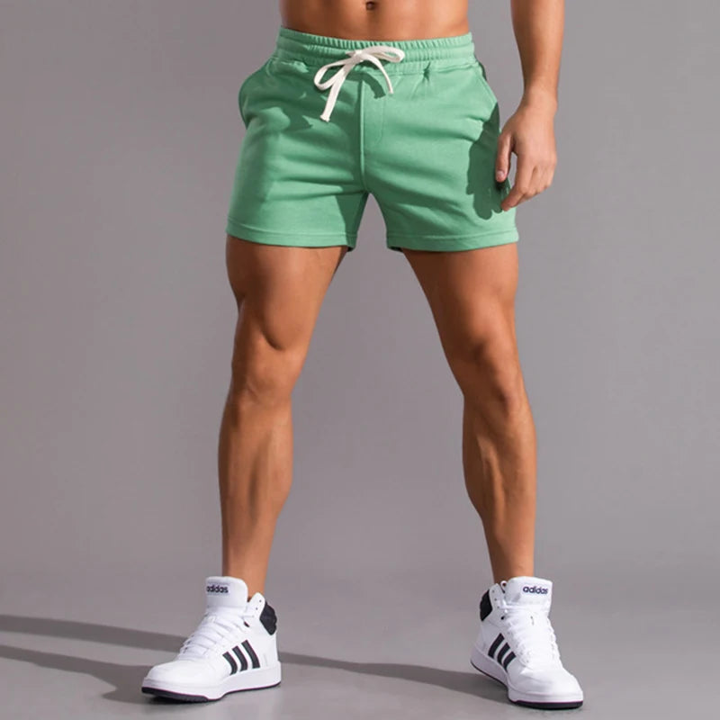 Summer Men Gym Sport Shorts Cotton Running Shorts Male Quick Dry Training Fitness Shorts Crossfit Basketball Shorts Gym Clothing