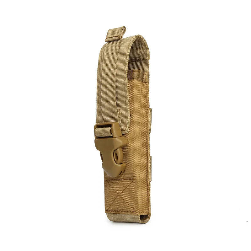 Molle Flashlight Pouch Torch Holder Case EDC Tool Waist Bag Outdoor Sport Camping Hiking Hunting Accessories Light Knife Holster