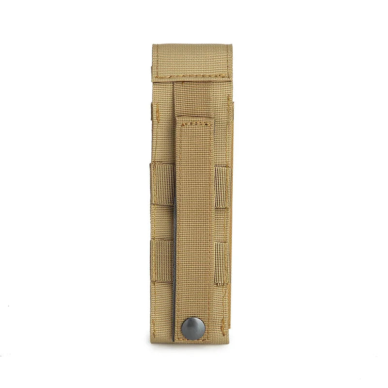 Molle Flashlight Pouch Torch Holder Case EDC Tool Waist Bag Outdoor Sport Camping Hiking Hunting Accessories Light Knife Holster