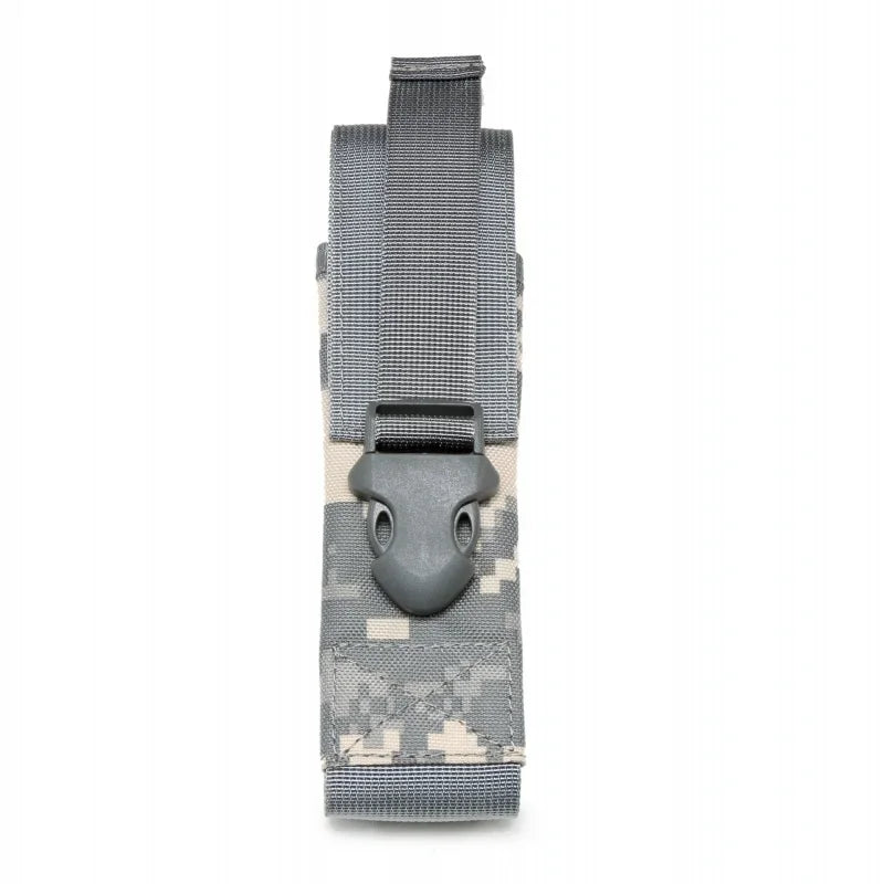 Molle Flashlight Pouch Torch Holder Case EDC Tool Waist Bag Outdoor Sport Camping Hiking Hunting Accessories Light Knife Holster