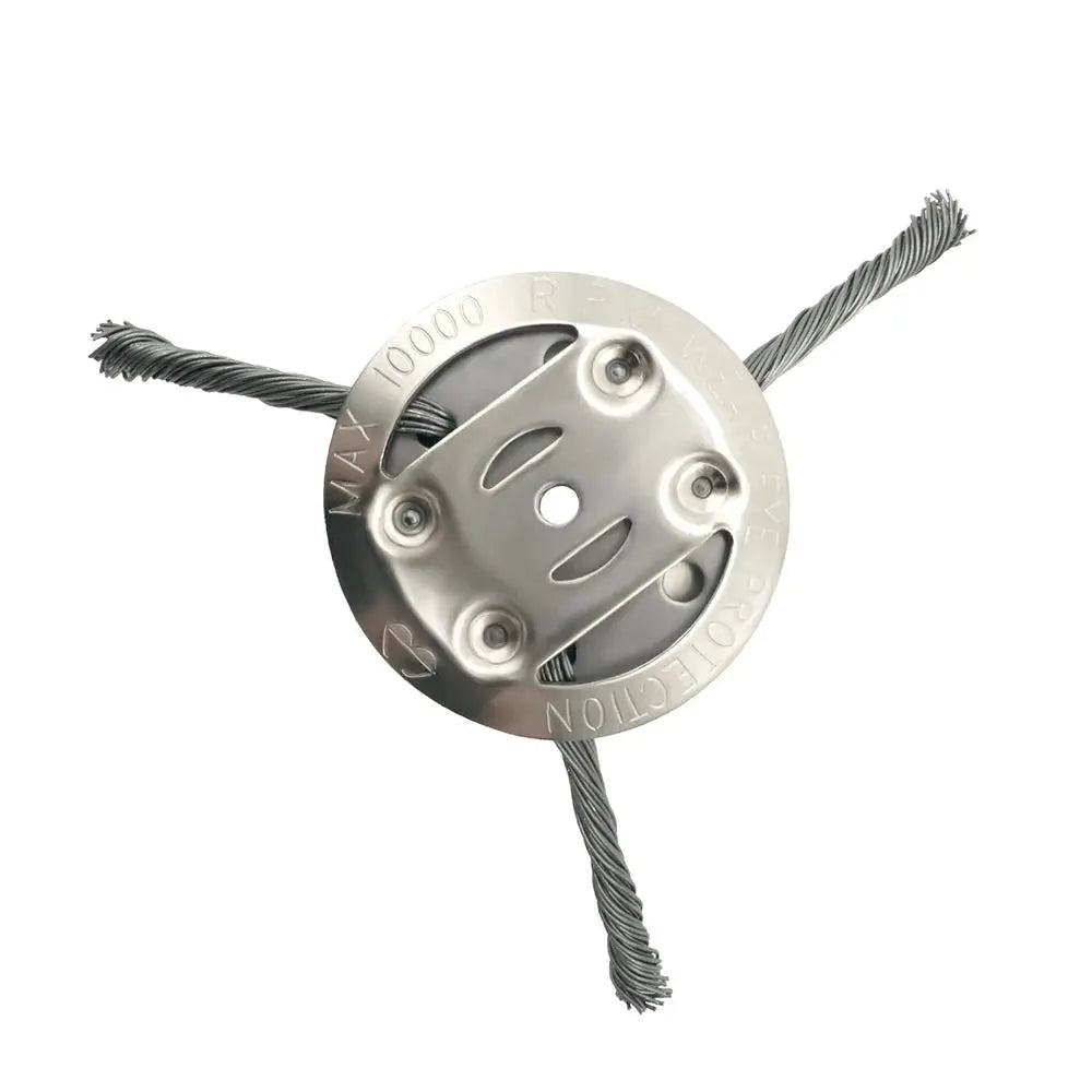 1Pcs 6 inch Universal Weed Brush Head Steel Wire Wheel Grass Trimmer Head Removal Moss Rust Lawn Mower Grass Brush Disc Weed