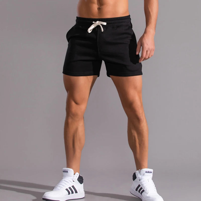 Summer Men Gym Sport Shorts Cotton Running Shorts Male Quick Dry Training Fitness Shorts Crossfit Basketball Shorts Gym Clothing