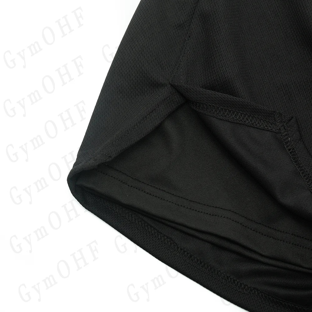 Goku Men Running Shorts 2 In 1 Double-Deck Sport Shorts Sportswear Gym Fitness Short Pant Training Jogging Bottom Men's Clothing