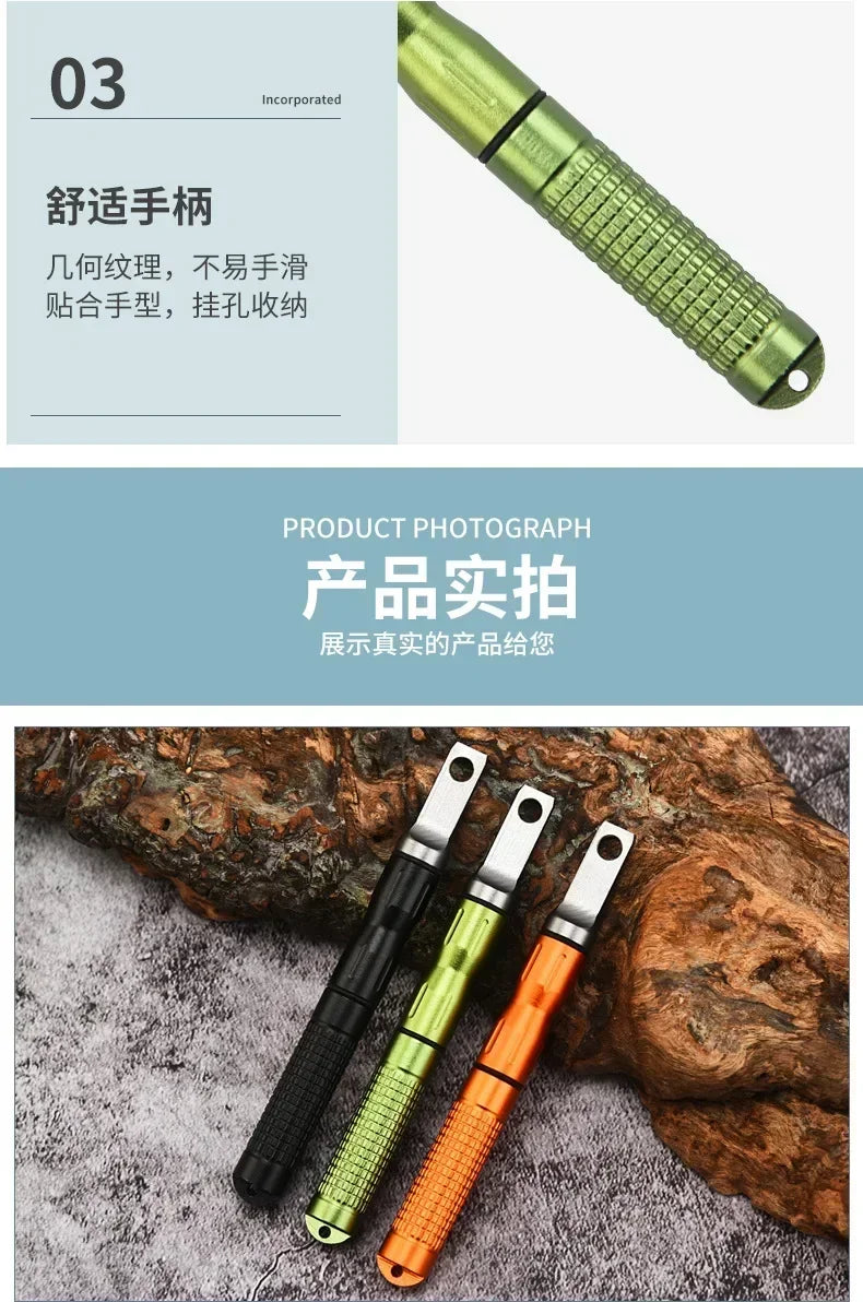 New Outdoor Survival Waterproof Lighter Portable Adventure Camping Cigarette Accessories Men's Small Gift Tool
