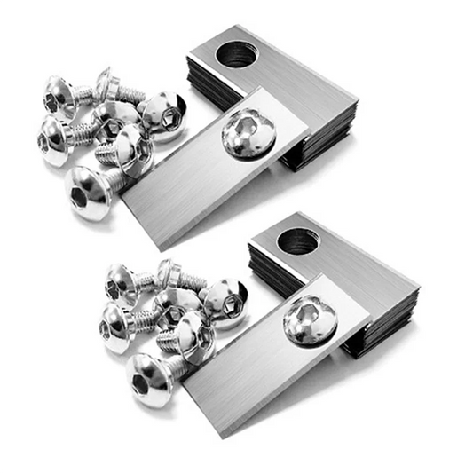 A02F-60PCS Robot Mower Replacement Blade Anti-Rust Durable Mower Cutter For MIIMO Robot Single Hole Lawn Mower Blade