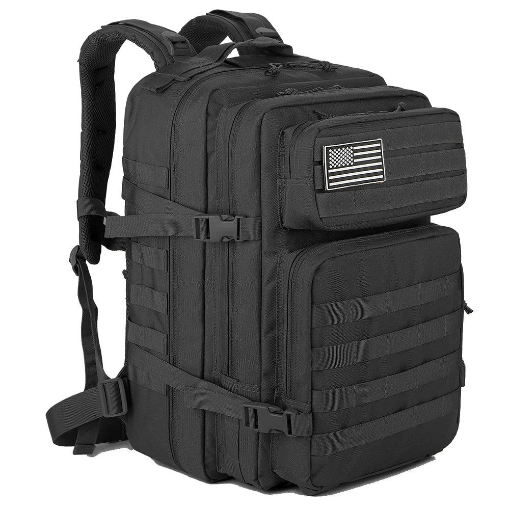 QT&QY 45L Tactical Backpack For Men Molle 3 day survival Backpack Hunting Camping Hiking GYM Rucksack Survival Bug Out Bag