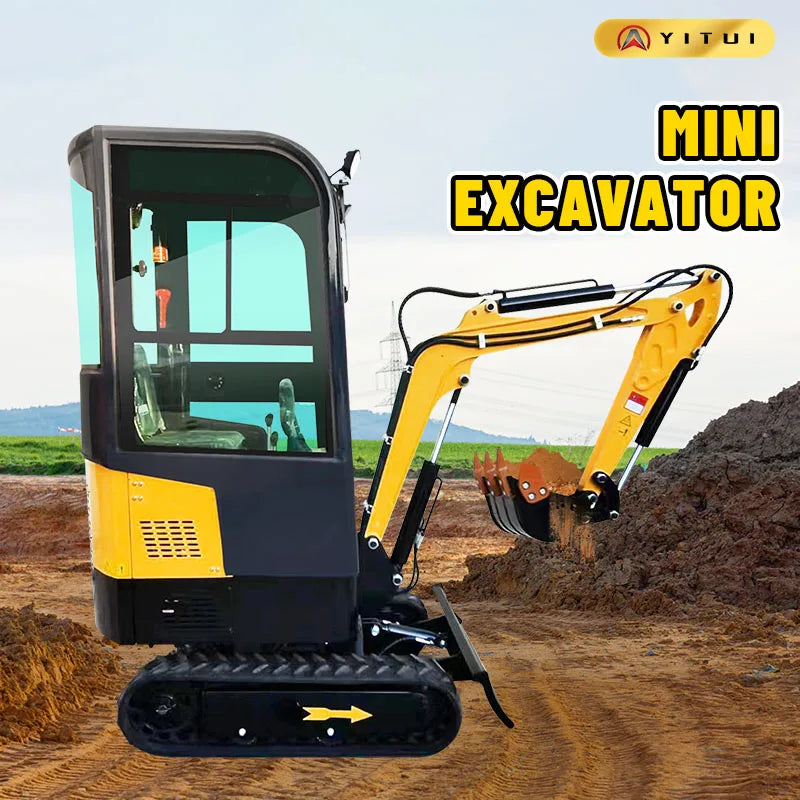 Factory Direct Sales 1.2 Ton Mini Crawler Excavator EPA EURO5 Engine Hydraulic Excavator Agricultural Excavator Customized Sale