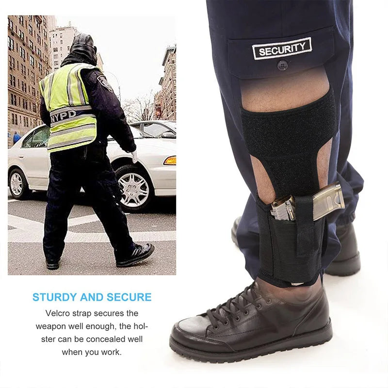 Tactical Universal Adjustable Concealed Black Carry Ankle Leg Pistol Shooting Gun Holster Hunting Accessories