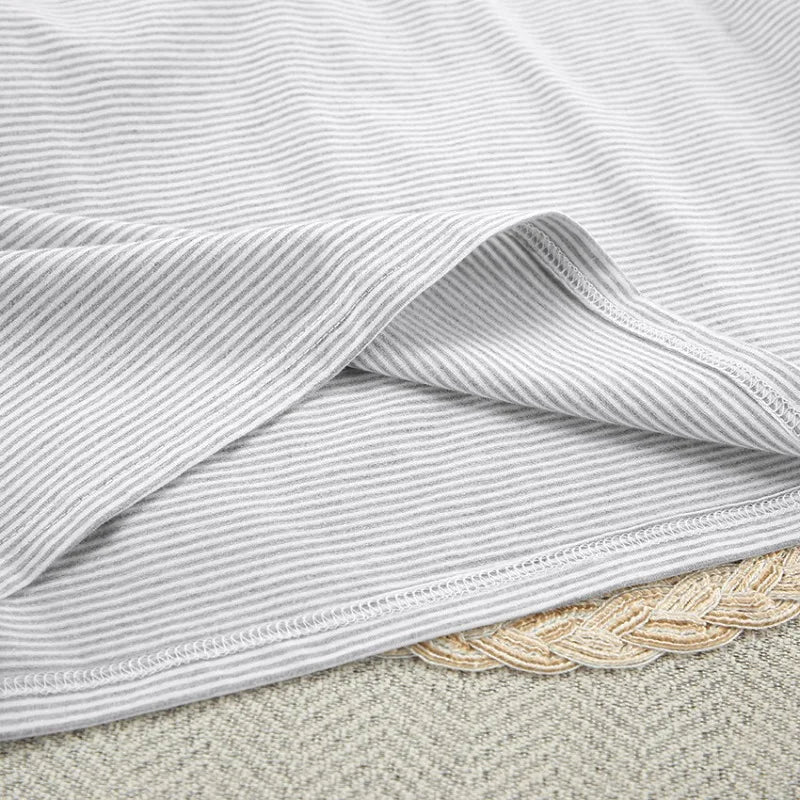 Women's Stripe Pajamas Set Short Sleeve T-Shirt And Shorts Sleepwear 2 Piece Set For Women Home Casual Loose Round Neck Pajamas