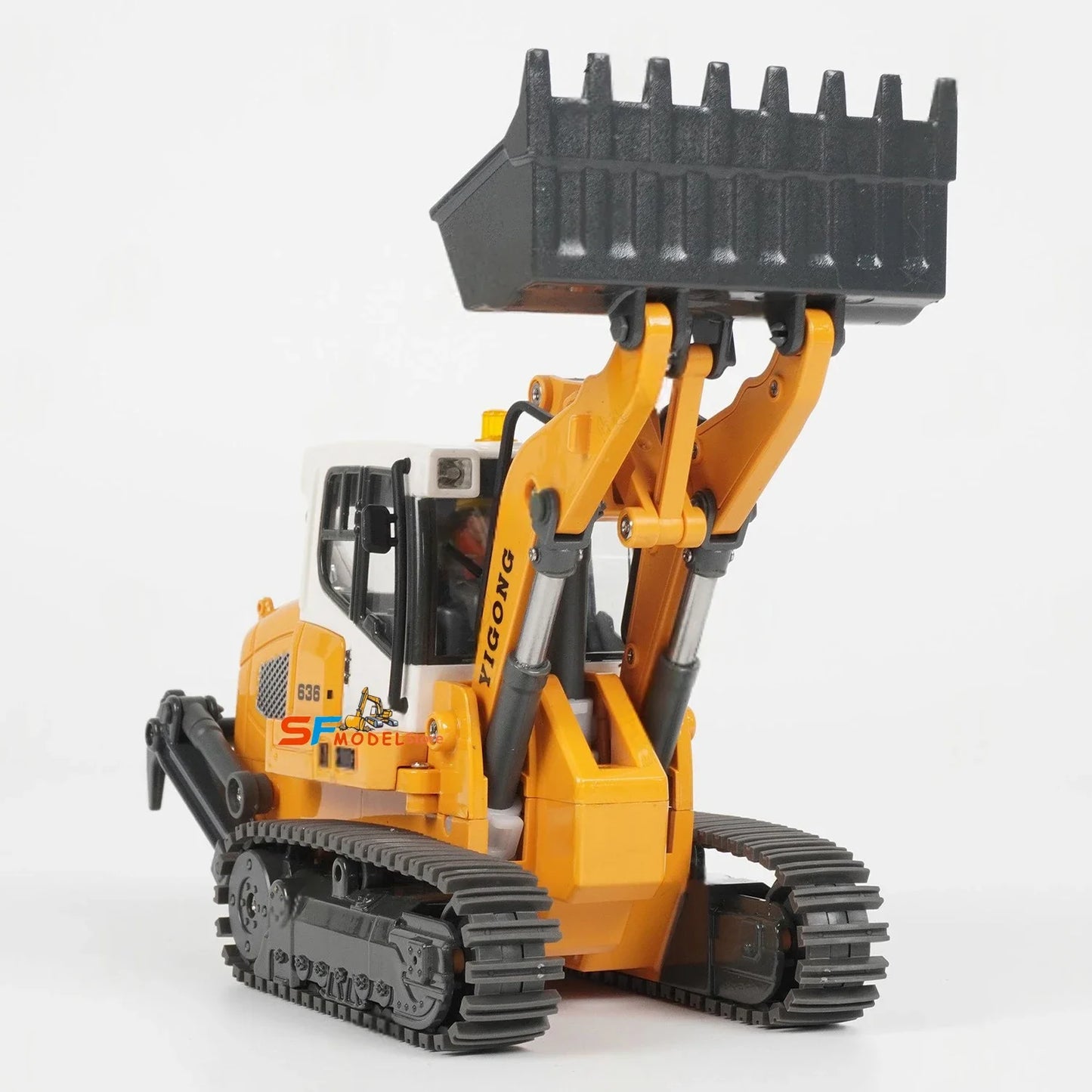 RC Mini Loader 1/50 636 RC Loader Electric Model Simulation Crawler Loader Desktop Remote Control Car Machinery Toys Gift