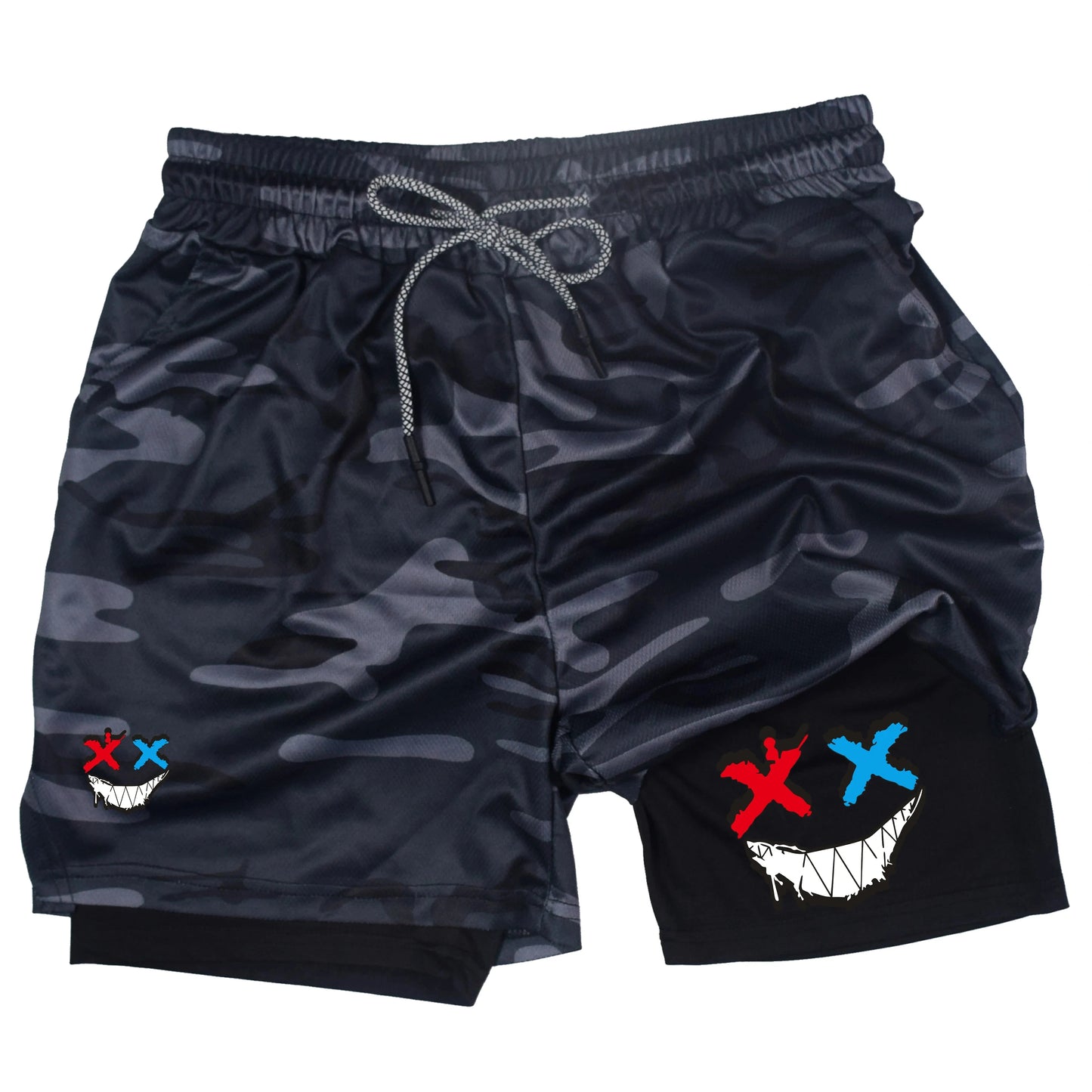 Men Running Shorts 2 In 1 Double-deck Sport Shorts Sportswear Gym Fitness Short Pants Training Jogging Bottom Men's Clothing