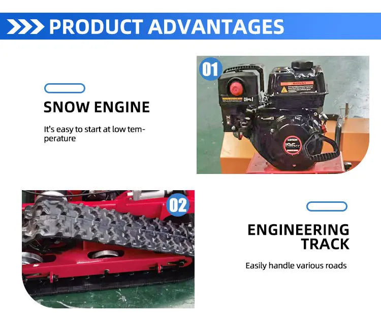 Lawn Mower Snow Plow Remote Controlled Snow Remover Robot Snow Sweeper