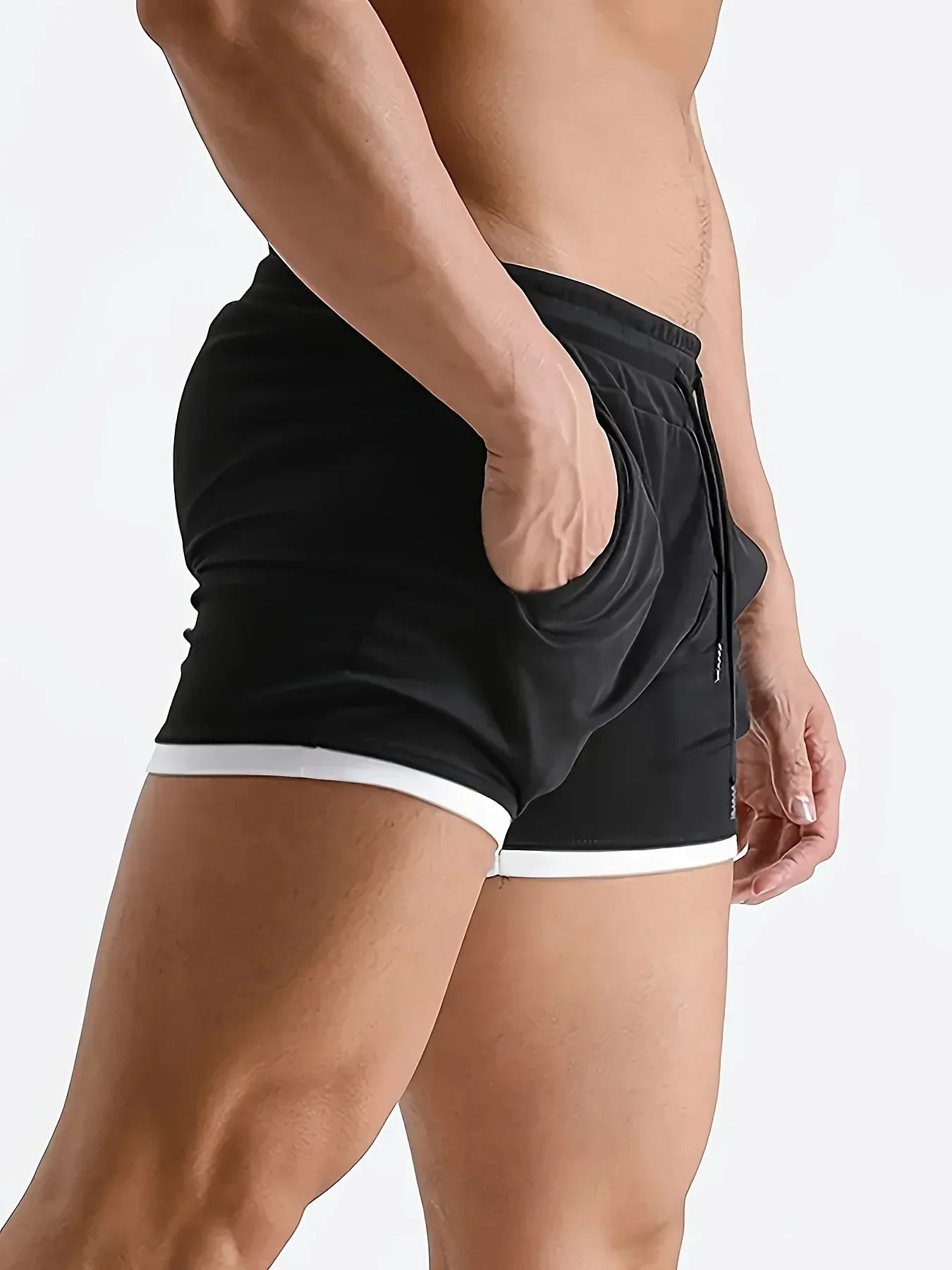 New Men Fitness Bodybuilding Shorts Summer Gyms Bodybuilding Gym Sports Men Casual Clothing Breathable Mesh Quick Dry Sportswear