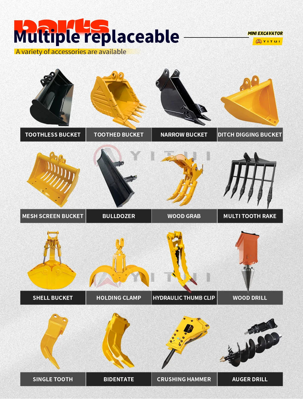 Factory Direct Sales 1.2 Ton Mini Crawler Excavator EPA EURO5 Engine Hydraulic Excavator Agricultural Excavator Customized Sale