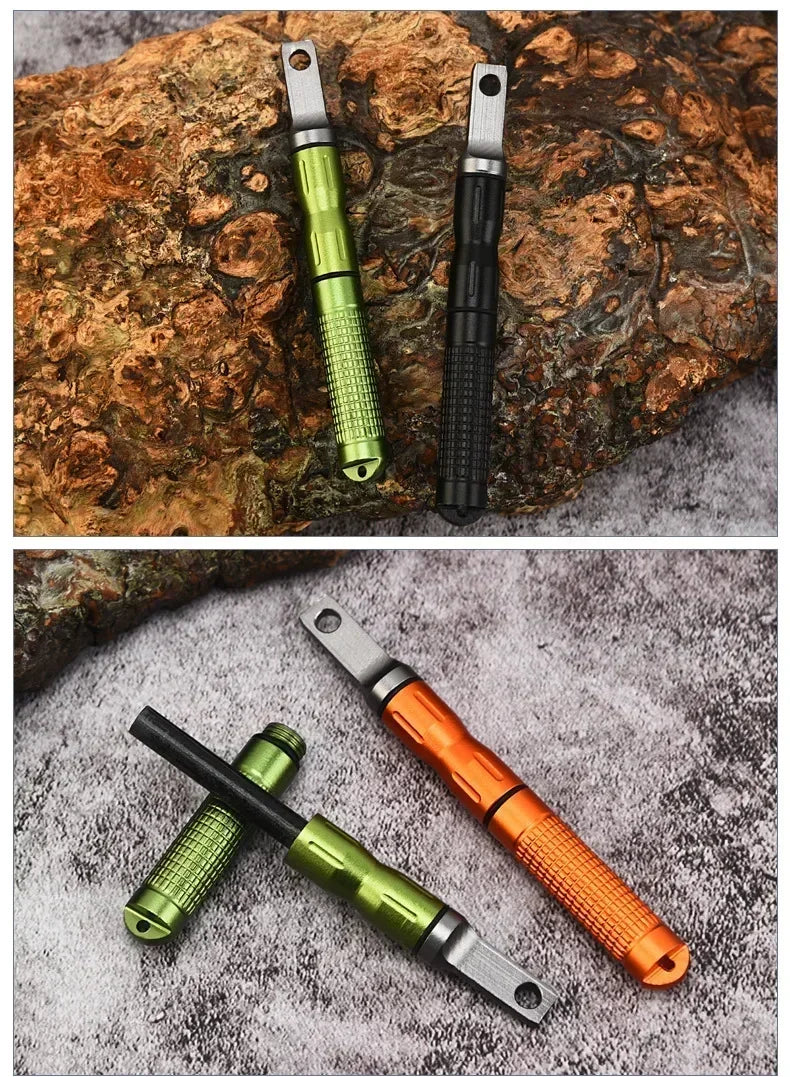 New Outdoor Survival Waterproof Lighter Portable Adventure Camping Cigarette Accessories Men's Small Gift Tool