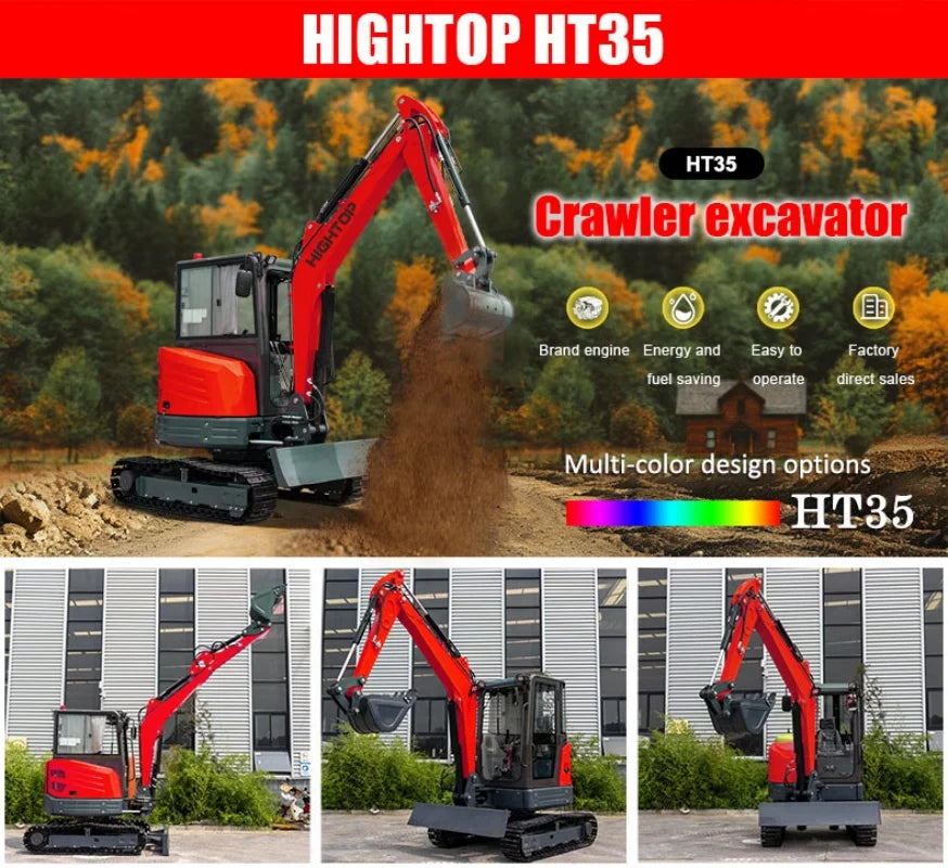 Yanmar mini Backhoe excavator 3.5 ton  Excavators with Cabin Diesel Micro Digger Agricultural Hydraulic Crawlerl Excavators
