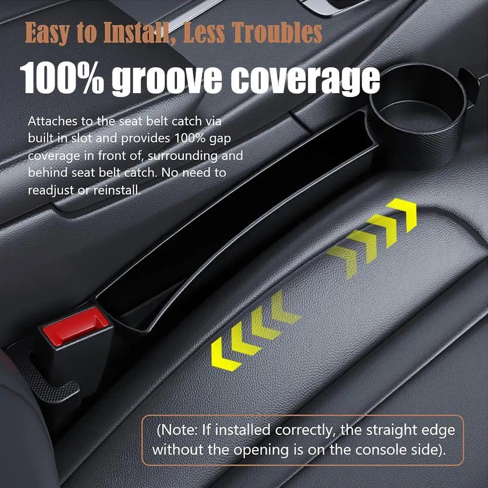 Car Seat Gap Filler 4 in 1 Multifunctional Filling Gap Storage Box Console Organizer Side Seam Plug Strip Car Accessories