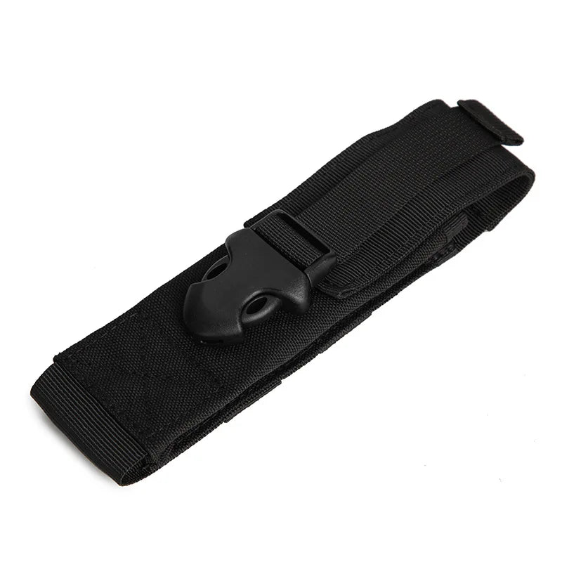 Molle Flashlight Pouch Torch Holder Case EDC Tool Waist Bag Outdoor Sport Camping Hiking Hunting Accessories Light Knife Holster