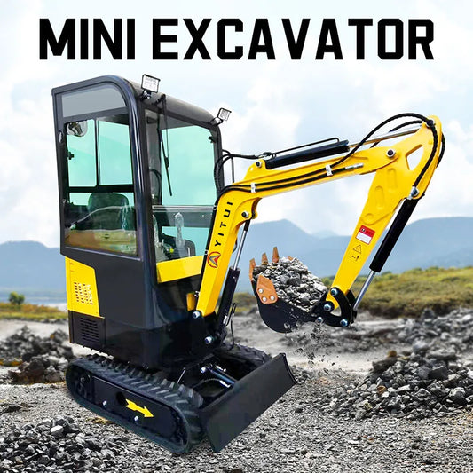 Factory Direct Sales 1.2 Ton Mini Crawler Excavator EPA EURO5 Engine Hydraulic Excavator Agricultural Excavator Customized Sale