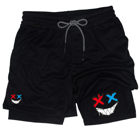 Men Running Shorts 2 In 1 Double-deck Sport Shorts Sportswear Gym Fitness Short Pants Training Jogging Bottom Men's Clothing