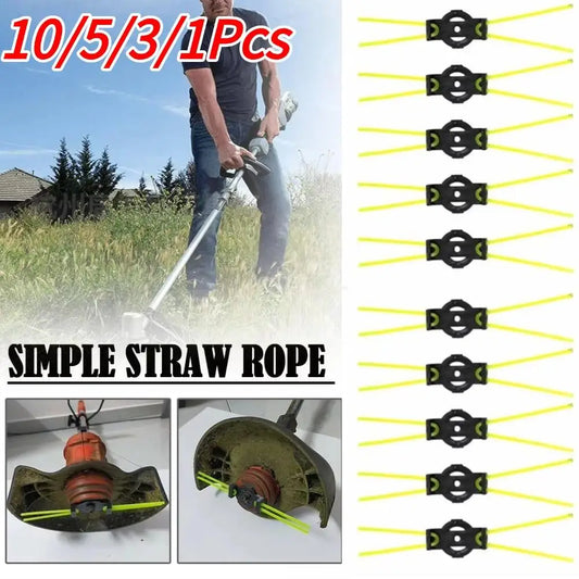 10/5/3/1Pcs Simple Grass Rope Mower Accessories Wear-resistant Straw Rope Mower Head Replacement Outdoor Garden Mower Tool