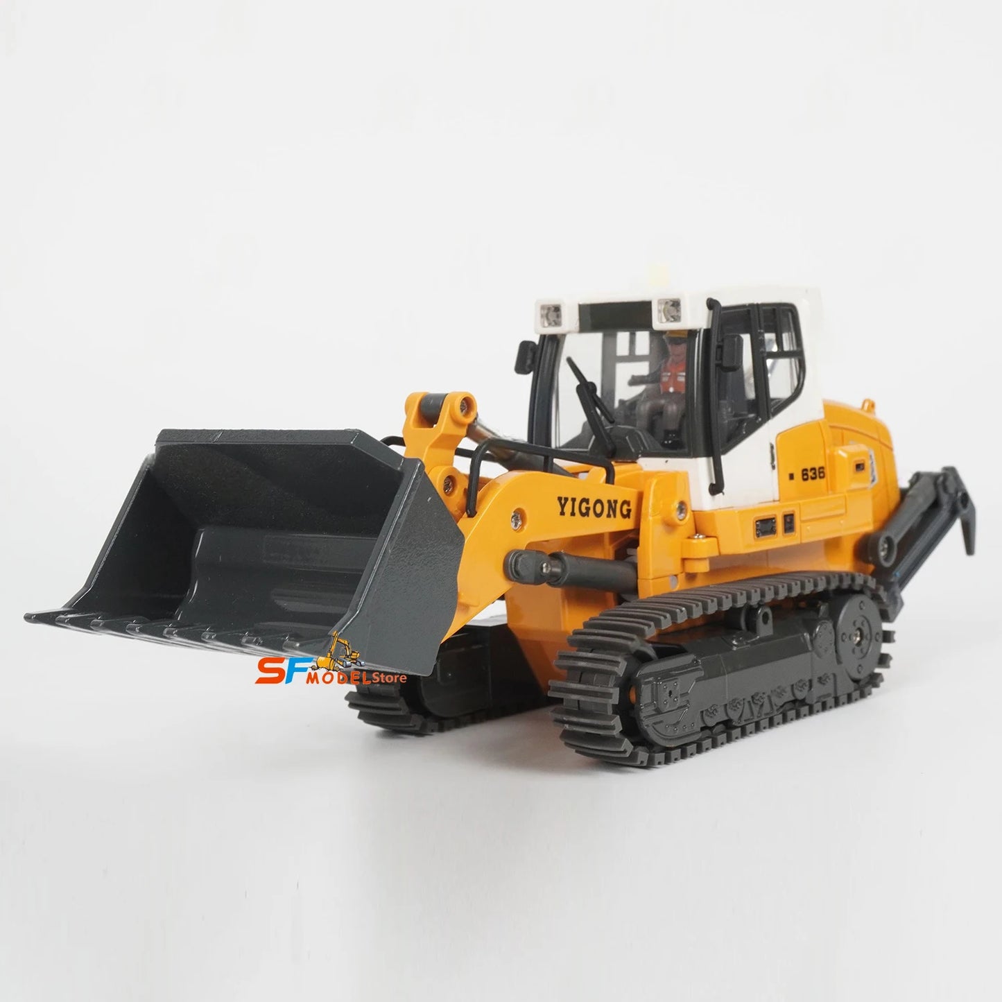 RC Mini Loader 1/50 636 RC Loader Electric Model Simulation Crawler Loader Desktop Remote Control Car Machinery Toys Gift