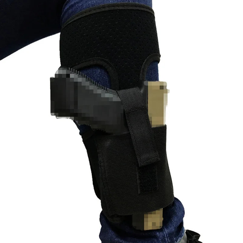 Tactical Universal Adjustable Concealed Black Carry Ankle Leg Pistol Shooting Gun Holster Hunting Accessories