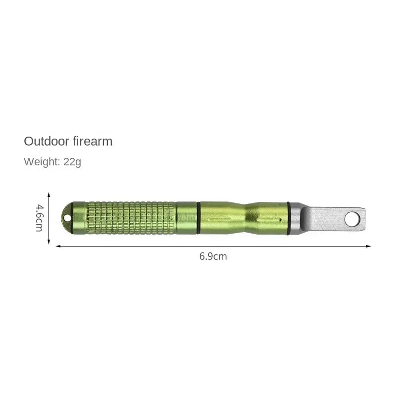 New Outdoor Survival Waterproof Lighter Portable Adventure Camping Cigarette Accessories Men's Small Gift Tool