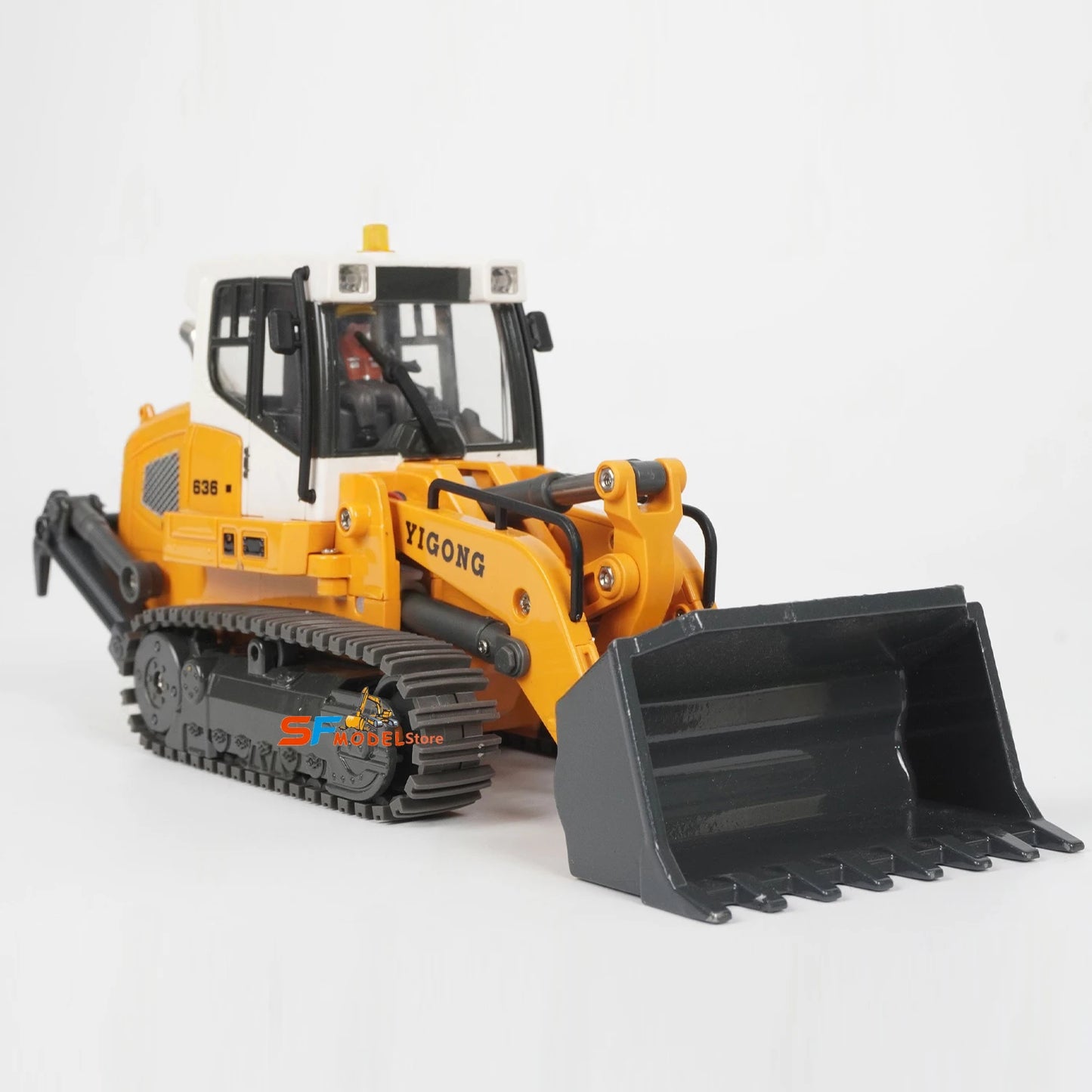 RC Mini Loader 1/50 636 RC Loader Electric Model Simulation Crawler Loader Desktop Remote Control Car Machinery Toys Gift