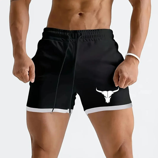 New Men Fitness Bodybuilding Shorts Summer Gyms Bodybuilding Gym Sports Men Casual Clothing Breathable Mesh Quick Dry Sportswear