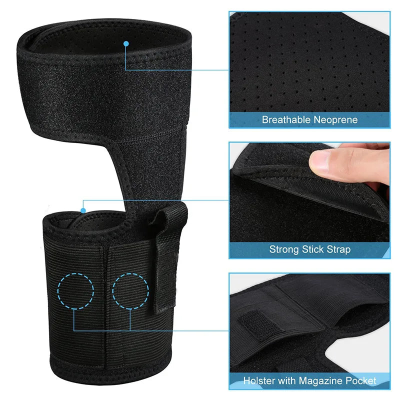 Tactical Universal Adjustable Concealed Black Carry Ankle Leg Pistol Shooting Gun Holster Hunting Accessories