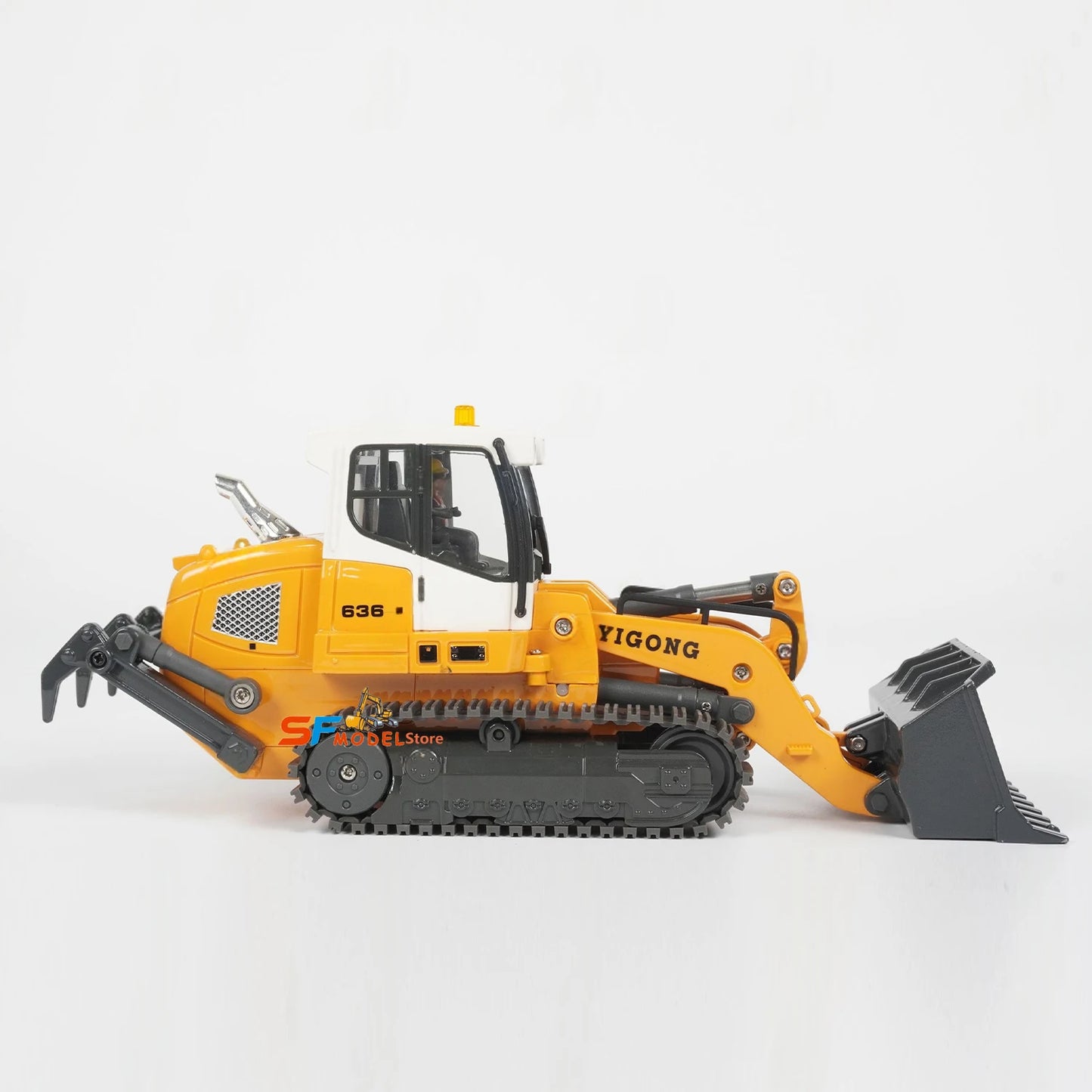 RC Mini Loader 1/50 636 RC Loader Electric Model Simulation Crawler Loader Desktop Remote Control Car Machinery Toys Gift